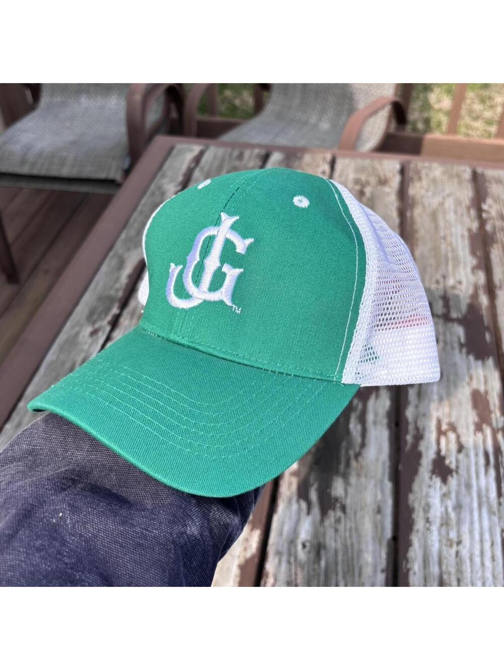 Jackson Generals Green Trucker Hat Snapback Cap White Baseball MiLB Adjustable